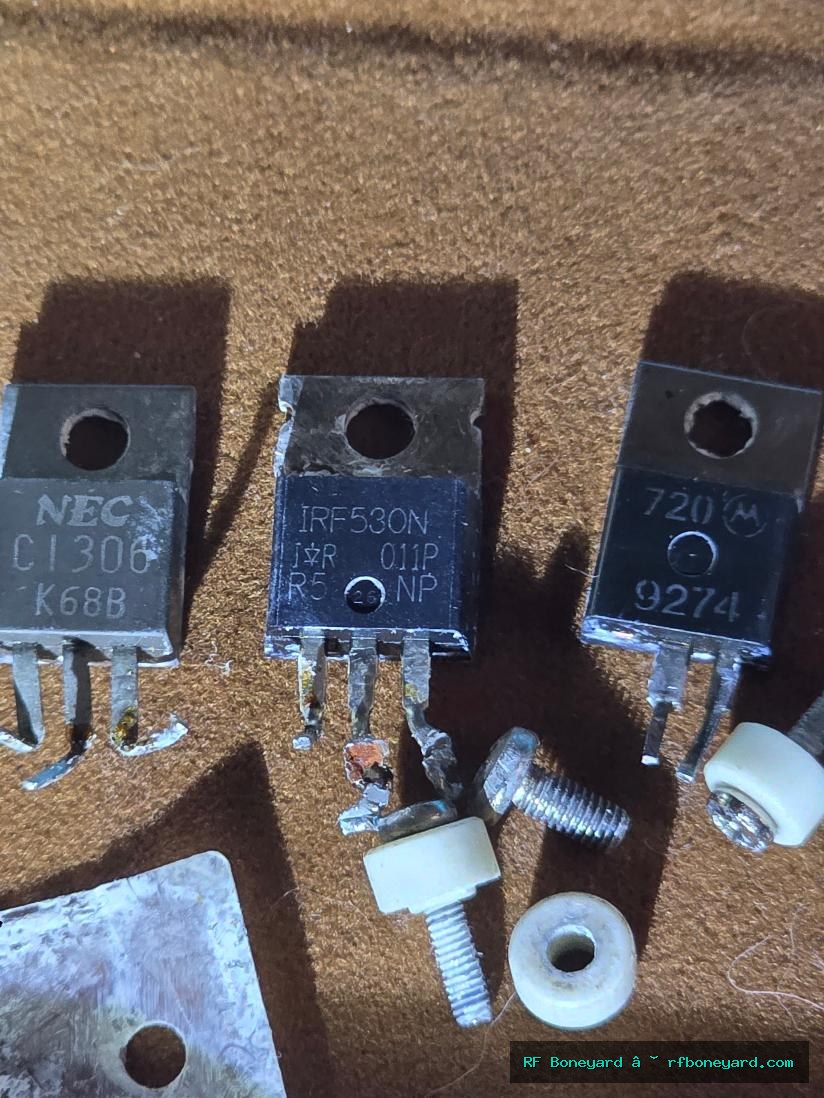 Cobra Taiwan-Made CB Radio RF Driver Final Transistor Set NEC 2SC1306 IRF530N Motorola Working Donor Pulls