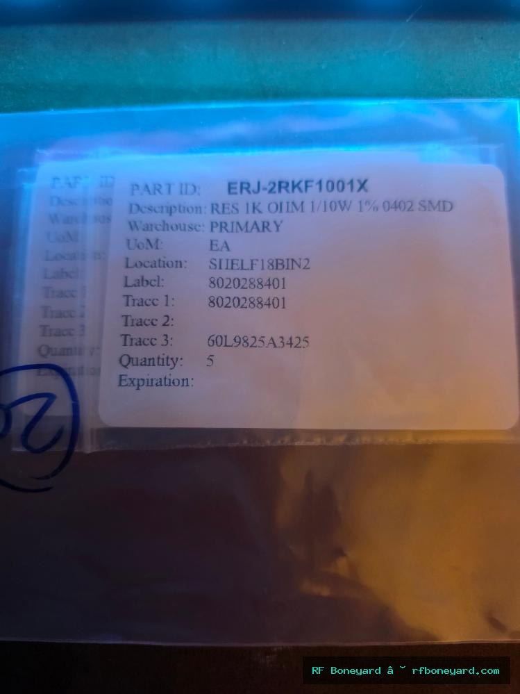 Panasonic ERJ-2RKF1001X 1K ohm 1% 1/10W 0402 SMD Thick Film Resistors 20pcs