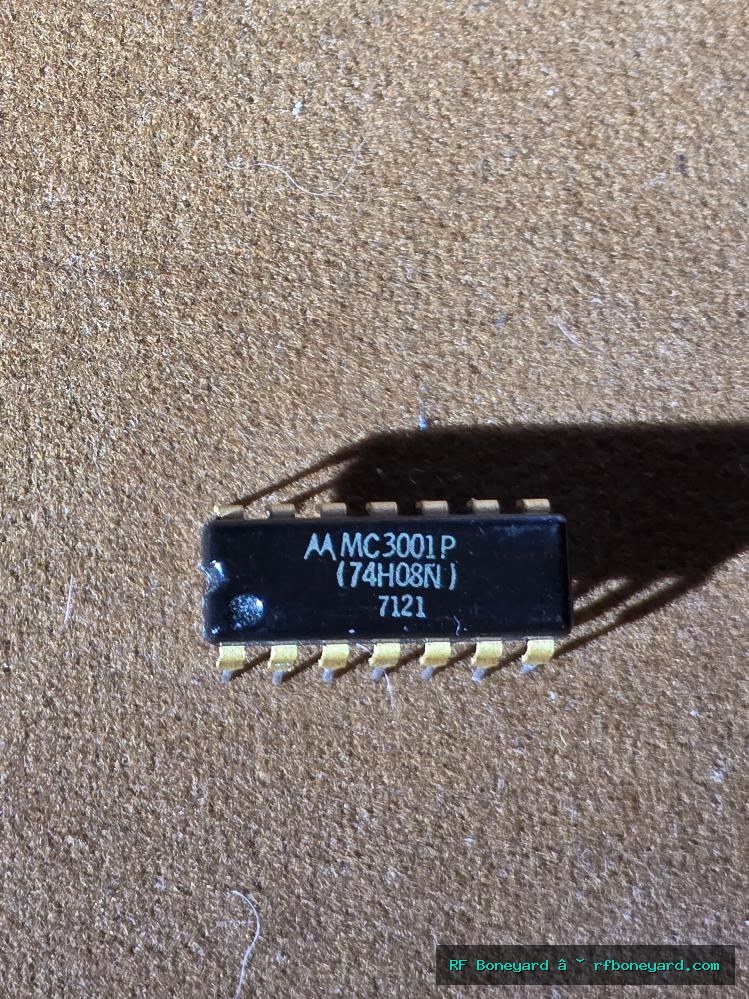 Motorola MC3001P 74H08 Quad 2-Input AND Gate TTL IC PDIP-14 Vintage