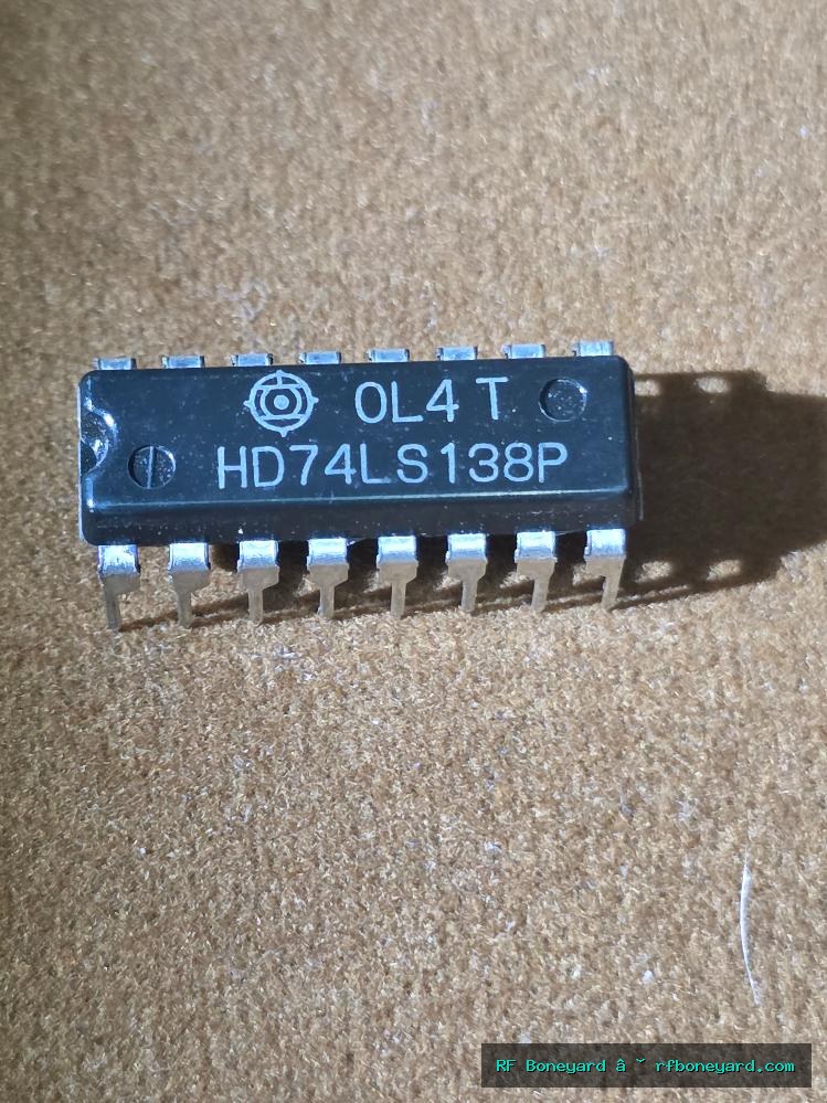 Hitachi HD74LS138P 3-to-8 Line Decoder Demultiplexer LS TTL DIP-16 Vintage – 1 Piece