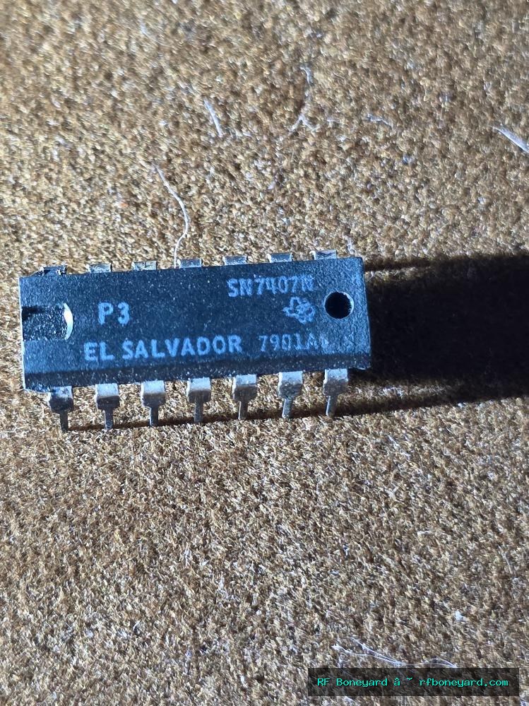 Texas Instruments SN7417N Vintage TTL Hex Buffer Driver Open Collector DIP-14 Arcade Logic IC