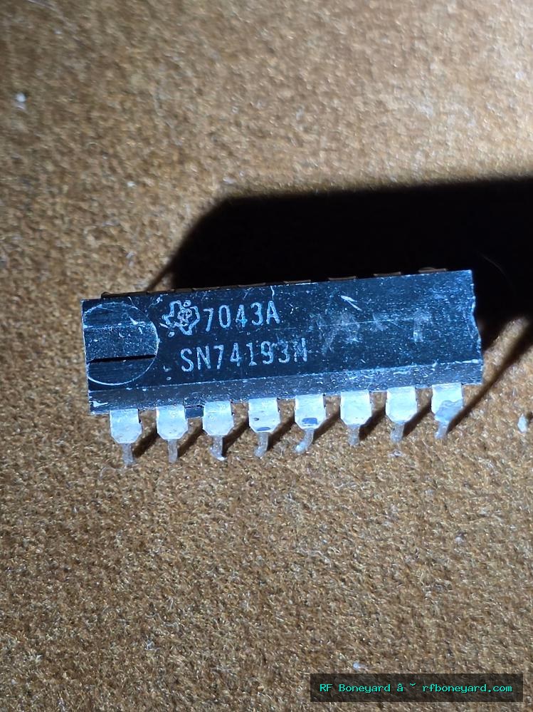 Texas Instruments SN74193N Obsolete TTL 4-Bit Up Down Binary Counter DIP-16 Vintage Arcade Logic IC