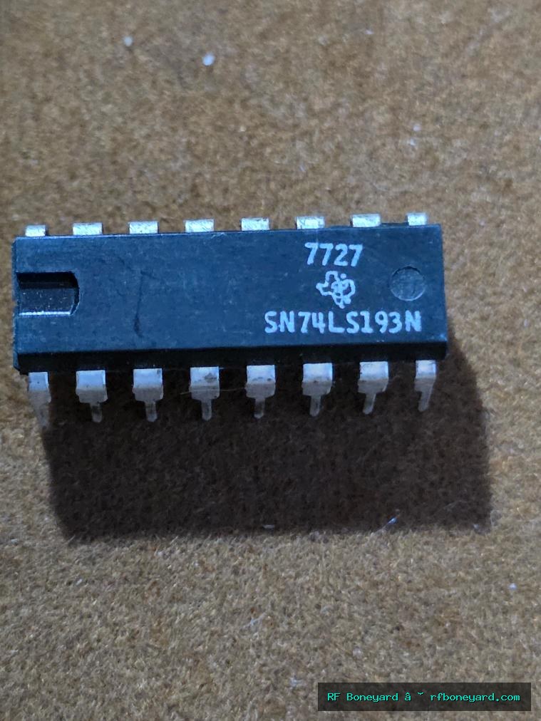 Texas Instruments SN74LS193N Vintage 1977 TTL 4-Bit Up Down Binary Counter DIP-16 Arcade Logic IC