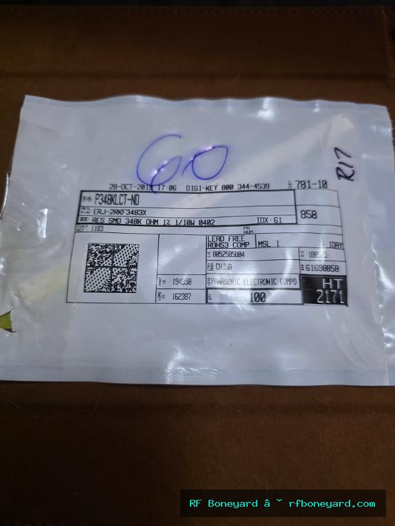 Panasonic ERJ-2RKF3483X 348K ohm 1% 0.1W 0402 SMD Thick Film Resistor 60 PCS