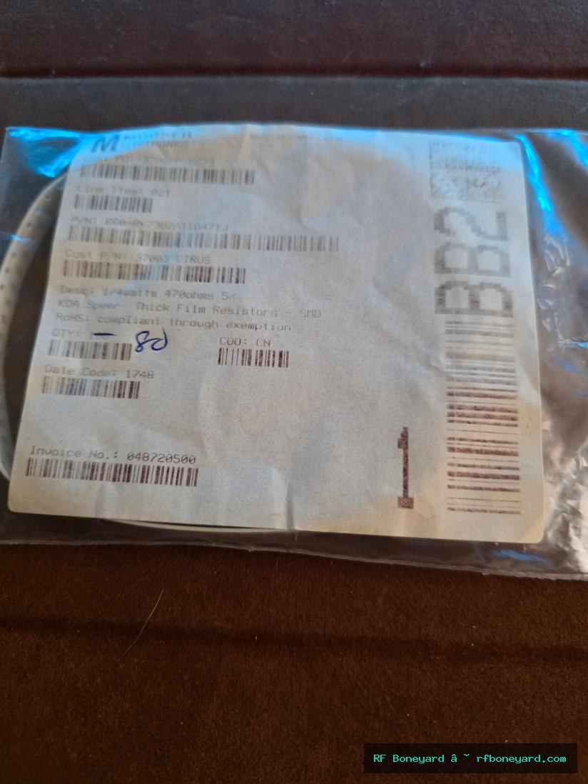 KOA SPEER RK73B2BTTD471J 470 OHM 5% 1/4W 1206 SMD THICK FILM RESISTOR 80 PCS NOS