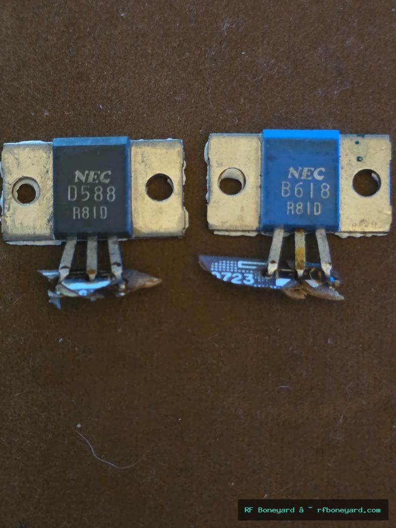 NEC 2SD588 2SB618 Vintage Complementary NPN PNP Audio Power Transistor Pair Marantz 1090 Pull Tested