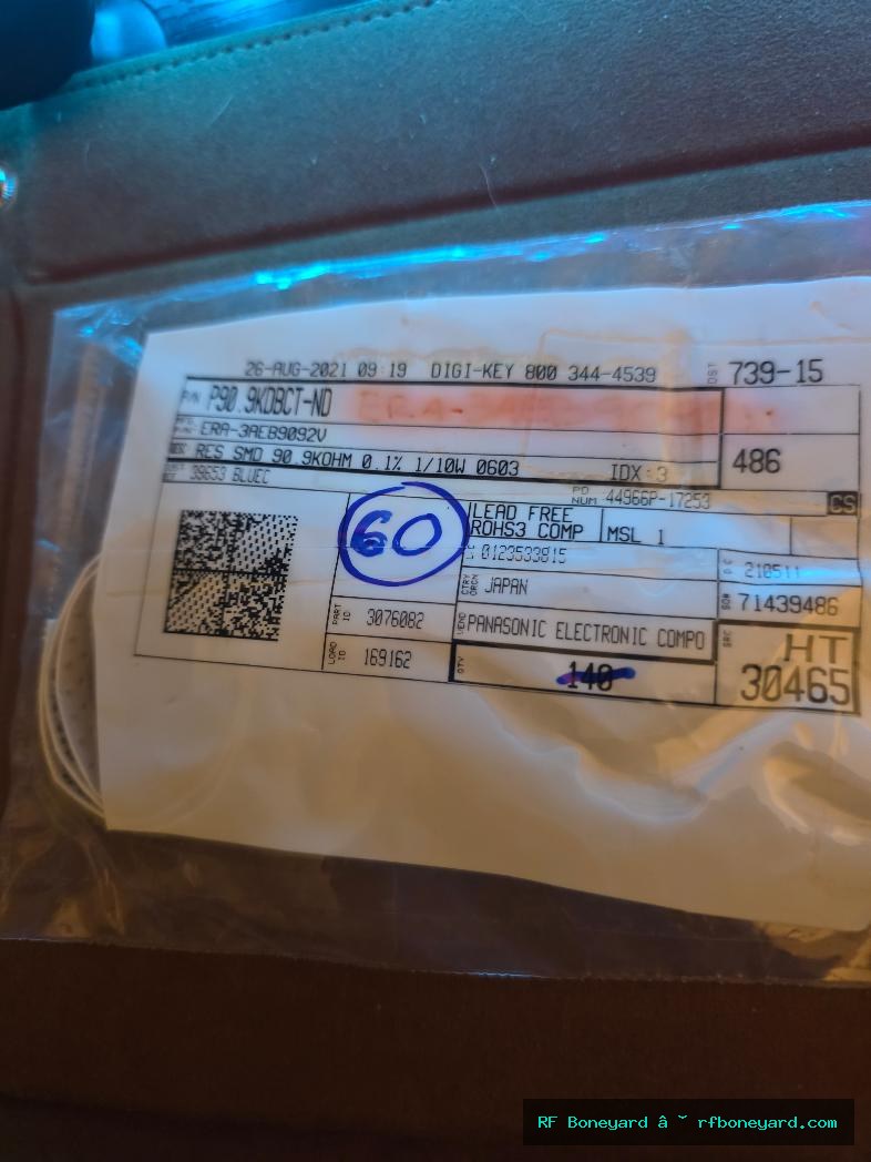 Panasonic 90.9K ohm 0.1% 1/10W 0603 Thin Film Resistor 60 PCS PACK