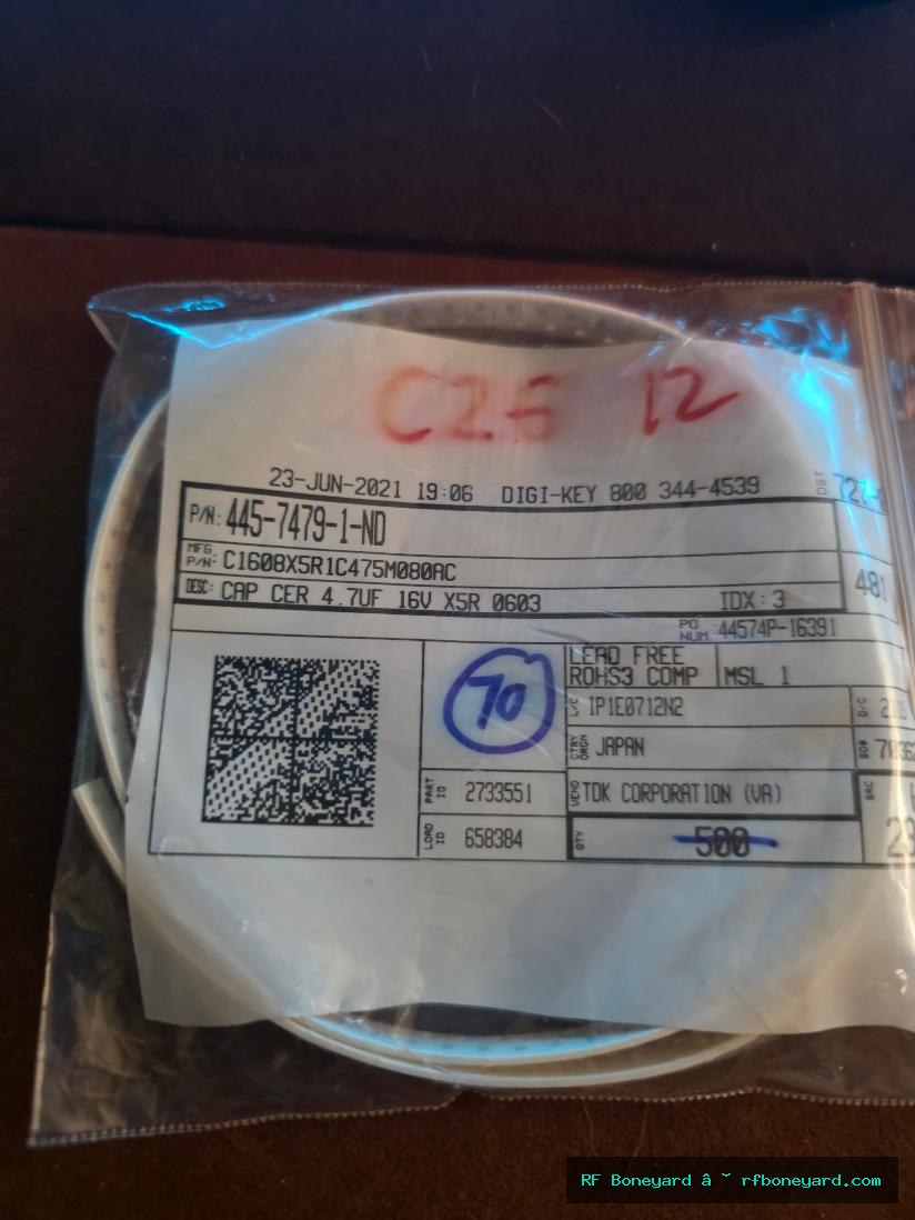 TDK C1608X5R1C475M080AC 4.7uF 16V X5R 0603 SMD Ceramic Capacitors 70 PCS