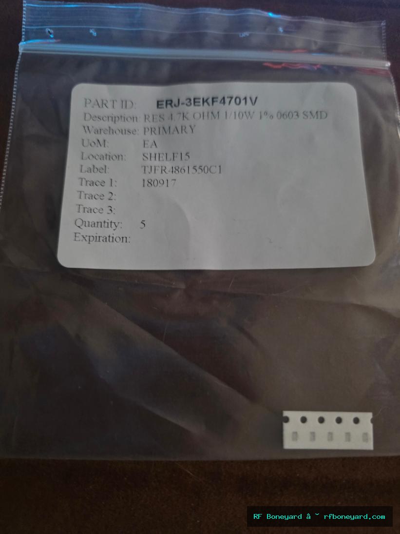 Panasonic ERJ-3EKF4701V 4.7K Ohm 1% 1/10W 0603 SMD Resistor 5 PCS