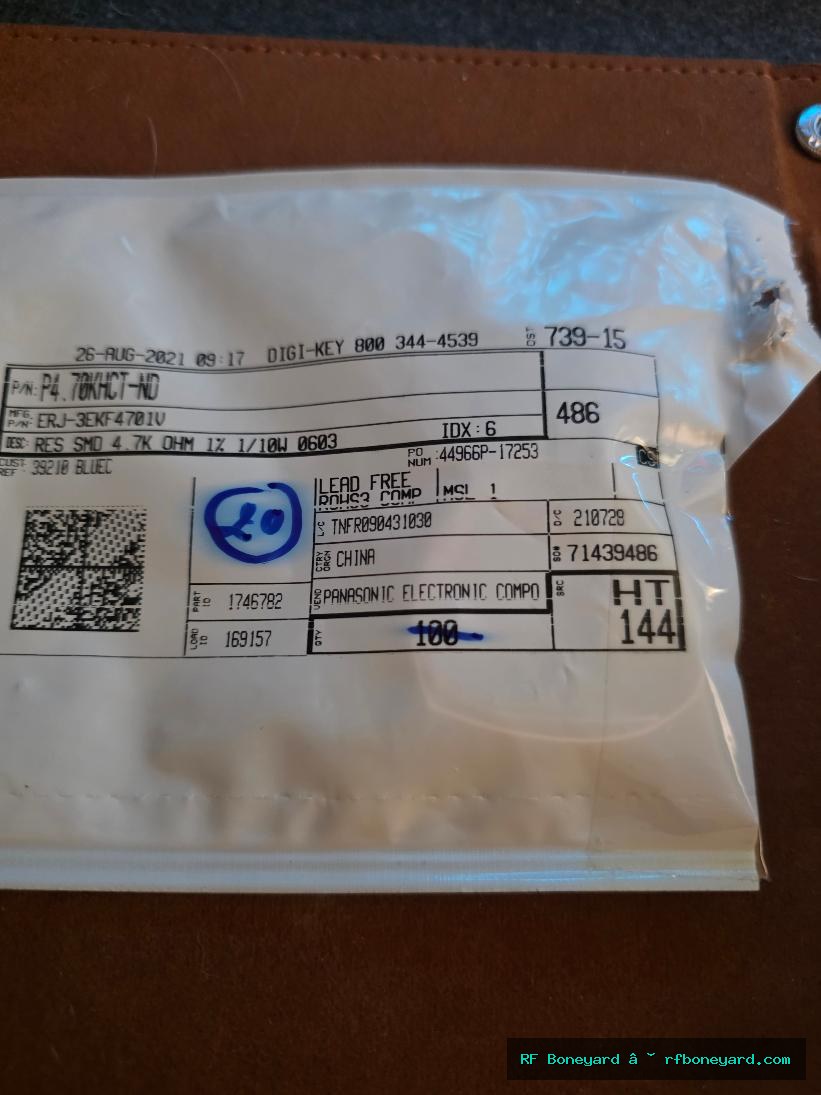 Panasonic ERJ-3EKF4701V 4.7K Ohm 1% 1/10W 0603 SMD Resistor 20 PCS