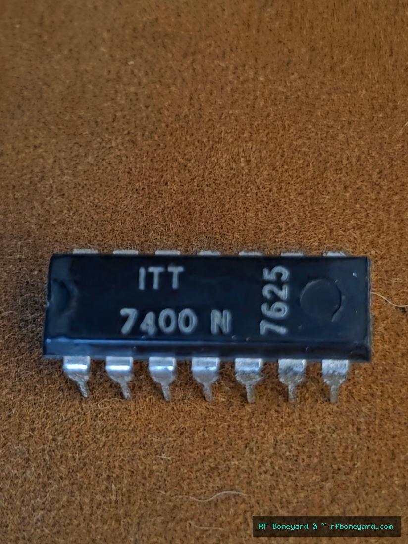 ITT 7400N Quad 2-Input NAND Gate TTL Logic IC DIP-14 NOS 1 PCS