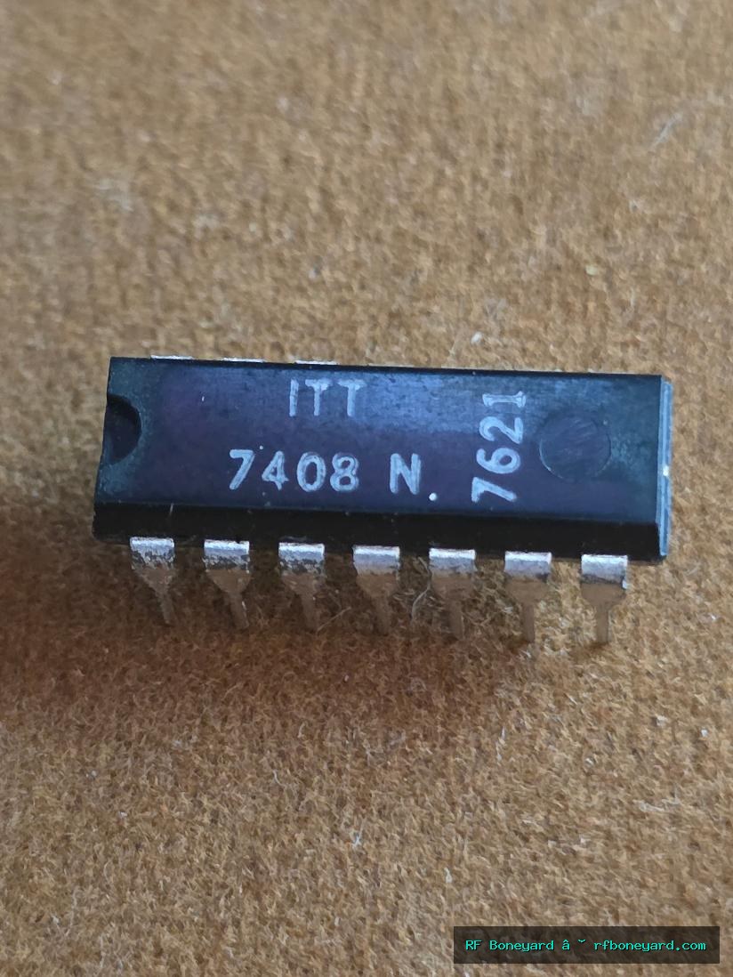 ITT 7408N Quad 2-Input AND Gate TTL Logic IC DIP-14 Arcade Repair NOS 1 PCS