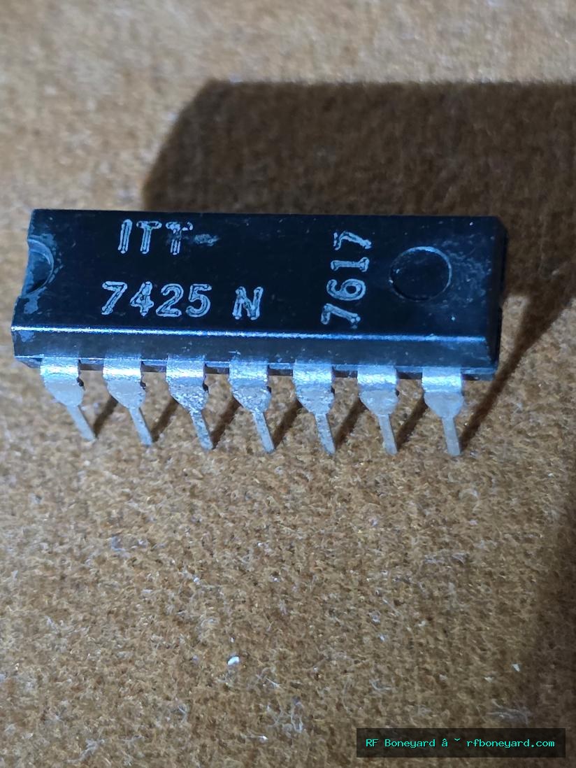 ITT 7425N Dual 4-Input NOR Gate with Strobe TTL Logic IC DIP-14 Arcade Repair NOS 1 PCS