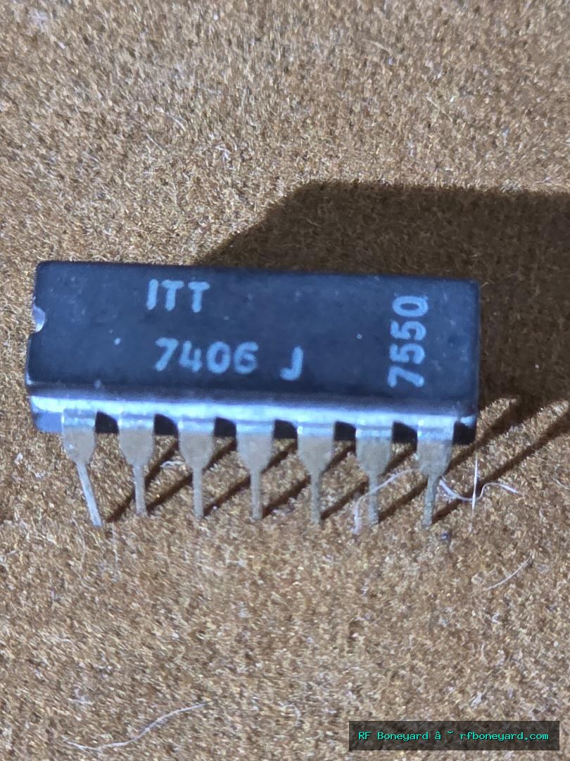 ITT 7406J Hex Inverter Buffer Open-Collector TTL Logic IC DIP-14 Arcade Repair NOS 1 PCS