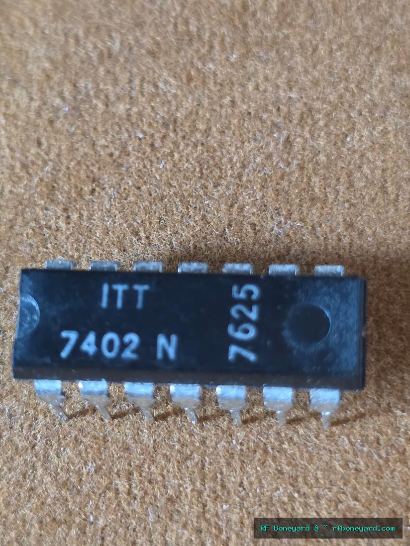 ITT 7402N Quad 2-Input NOR Gate TTL Logic IC DIP-14 Arcade Repair NOS 1 PCS