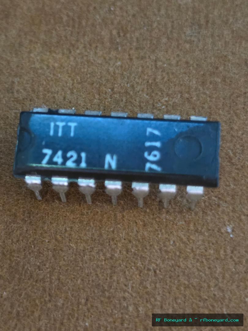 ITT 7421N Dual 4-Input AND Gate TTL Logic IC DIP-14 Arcade Repair NOS 1 PCS