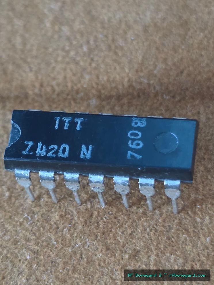 ITT 7420N Dual 4-Input NAND Gate TTL Logic IC DIP-14 Arcade Repair NOS 1 PCS