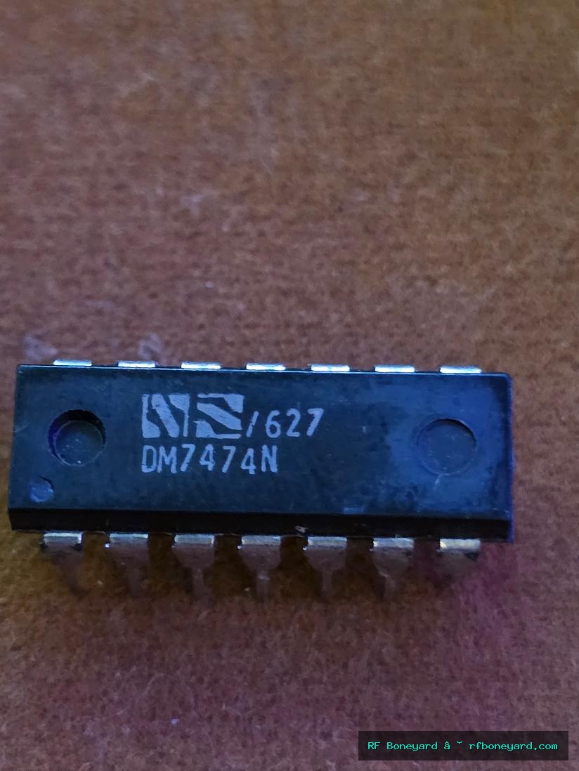 National Semiconductor DM7474N Vintage Dual D-Type Flip-Flop TTL Logic IC