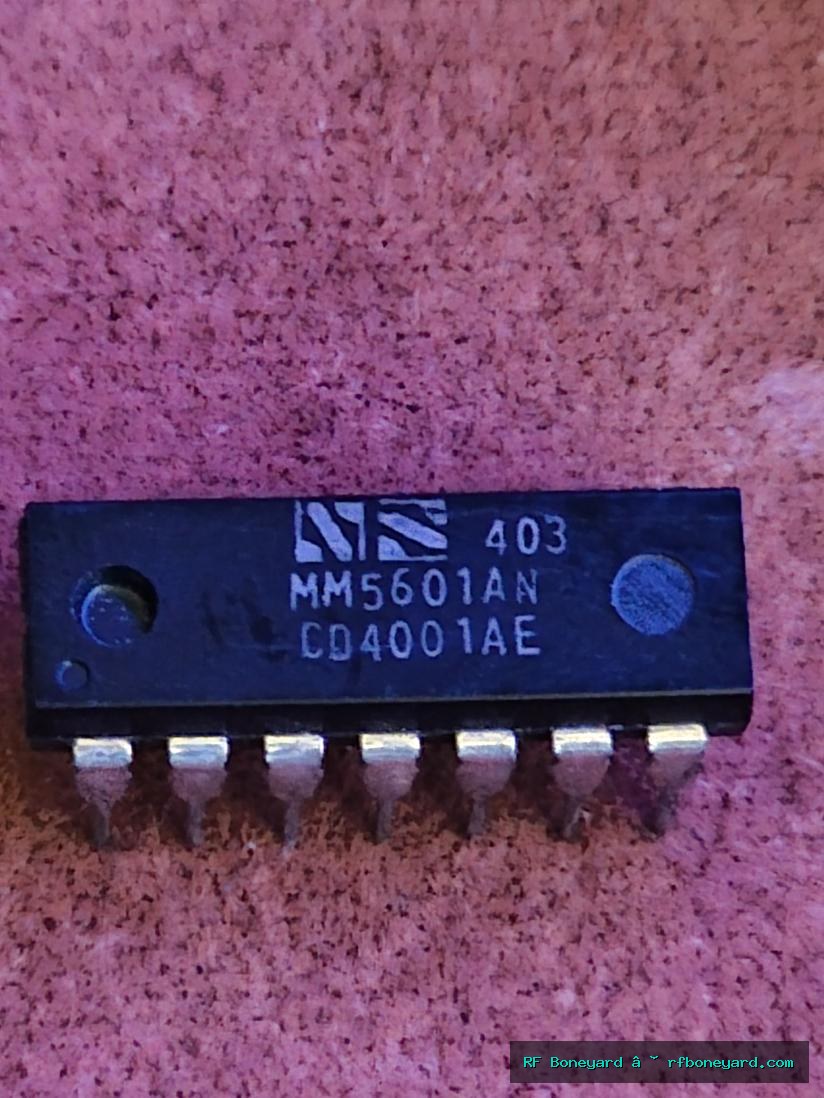 National Semiconductor MM5601AN / CD4001AE Vintage Quad 2-Input NOR Gate CMOS IC