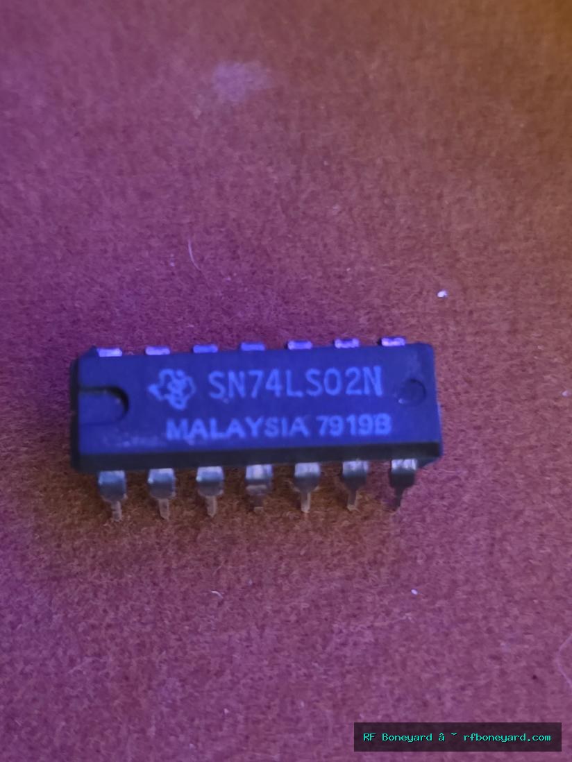 Texas Instruments SN74LS02N Vintage Quad 2-Input NOR Gate TTL IC 1979 Malaysia