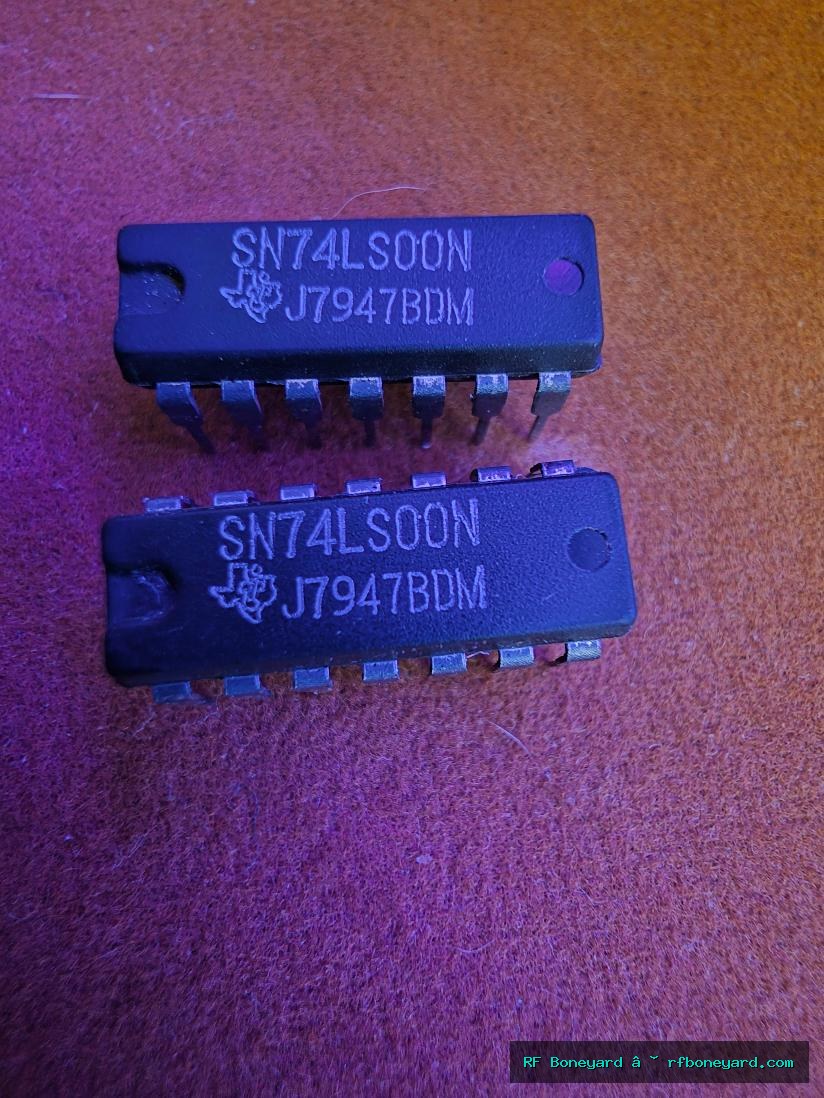 Texas Instruments SN74LS00N Vintage Quad 2-Input NAND Gate TTL IC 2 PCS 1979