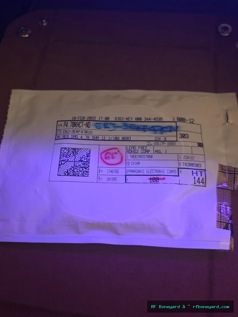 Panasonic ERJ-3EKF4701V 4.7K Ohm 1% 0603 SMD Thick Film Resistor 65 PCS