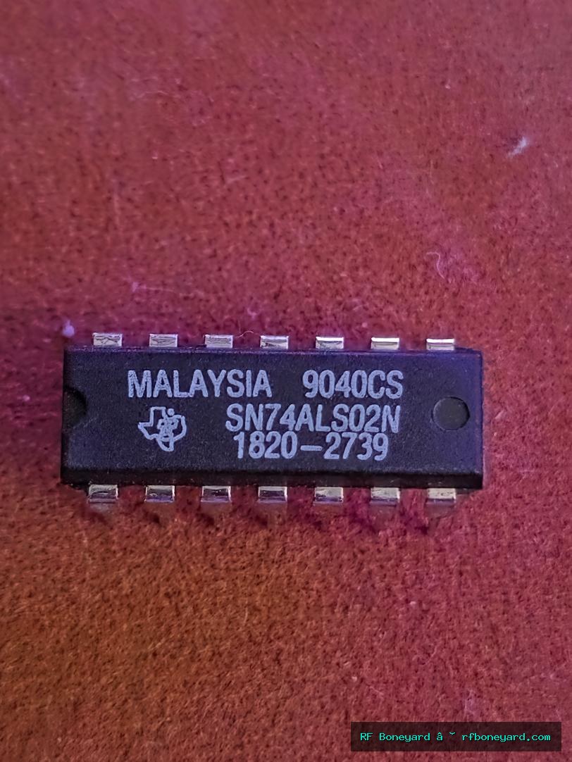 Texas Instruments SN74ALS02N Quad 2-Input NOR Gate DIP-14 HP 1820-2739