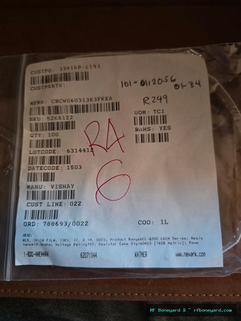100 PCS Vishay CRCW060313K3FKEA 13.3K ohm 1% 0603 Thick Film SMD Resistors