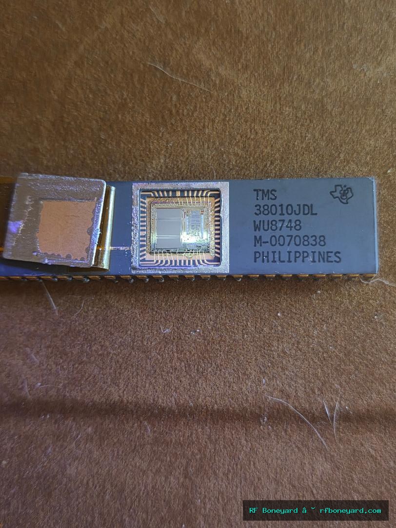 Texas Instruments TMS38010JDL Decapped Token Ring Communications Processor Ceramic Gold Lead IC Collectible
