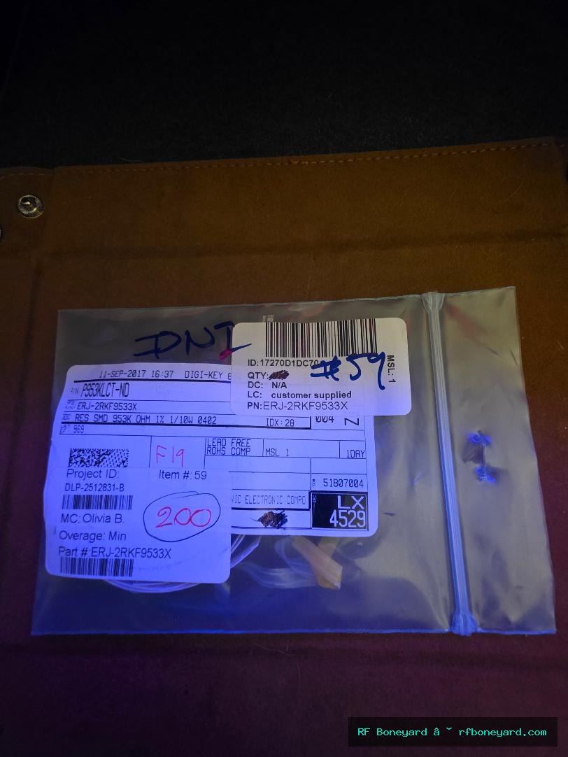Panasonic ERJ-2RKF9533X 953K ohm 1% 0.1W 0402 SMD Resistors 200 PCS