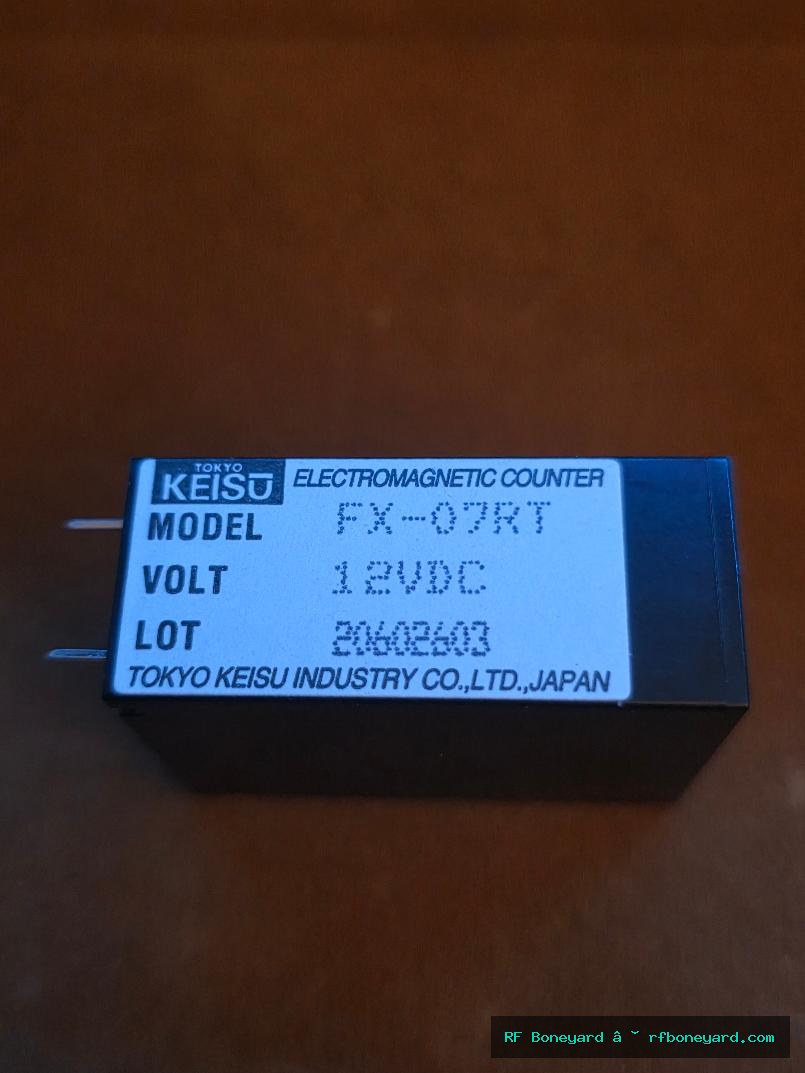 Tokyo Keisu FX-07RT 12VDC Electromagnetic Mechanical Counter Made in Japan