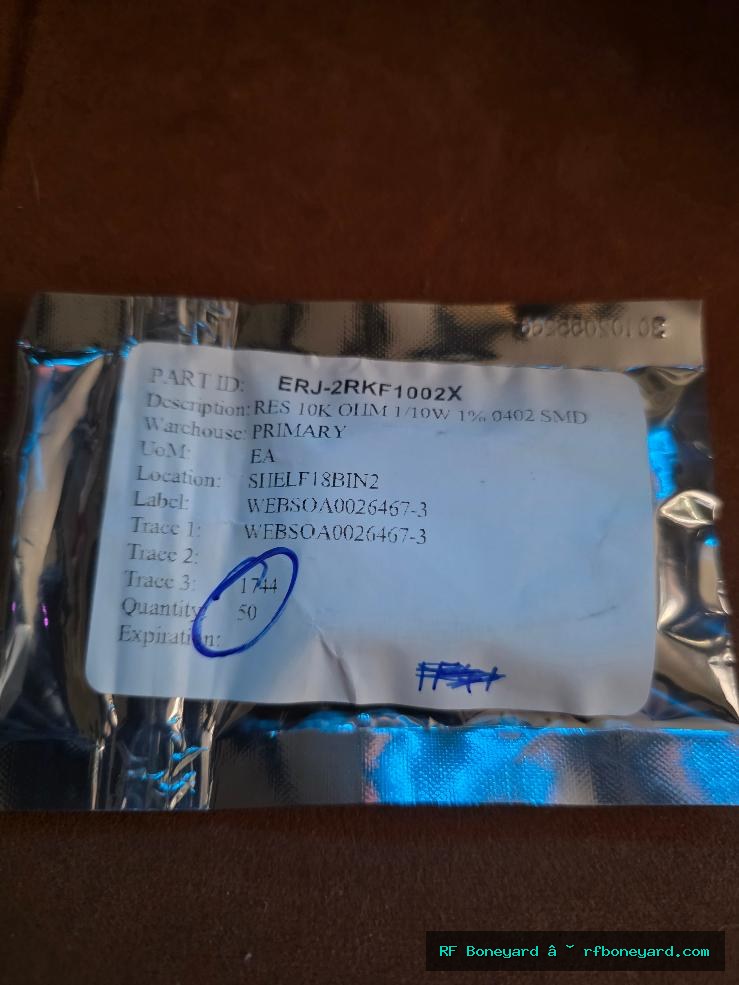 Panasonic ERJ-2RKF1002X 10K ohm 1% 1/10W 0402 SMD Resistors 50 PCS