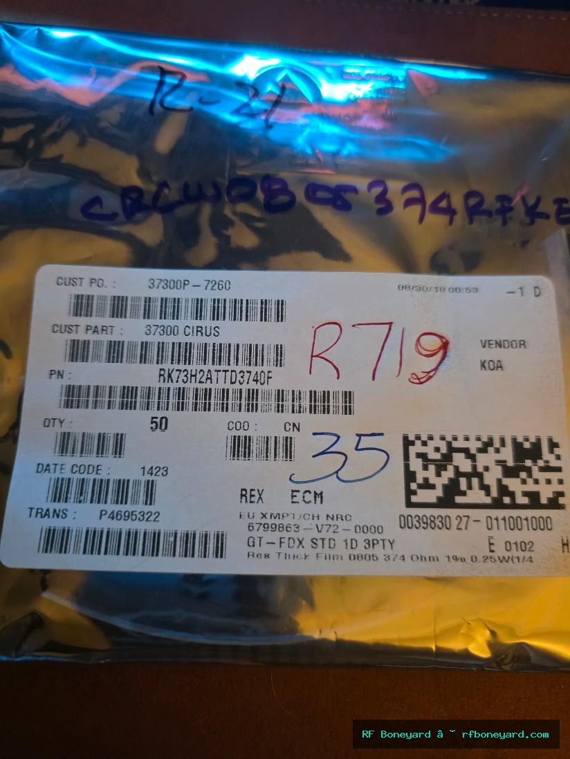 KOA Speer RK73H2ATTD3740F 374 ohm 1% 0.25W 0805 SMD Thick Film Resistors 35 PCS NOS