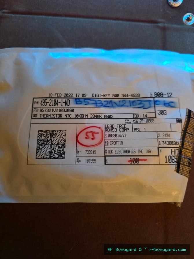 TDK B57321V2103J060 10K ohm NTC Thermistors 55 PCS
