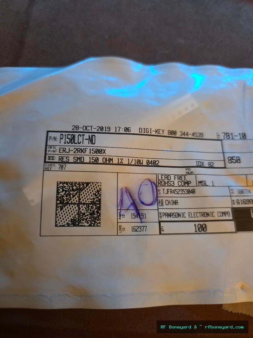 Panasonic ERJ-2RKF1500X 150 ohm 0402 SMD Resistors 40 PCS