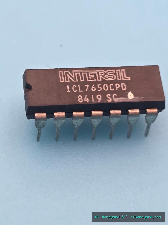 Intersil ICL7650CPD Vintage Chopper Stabilized Precision Op Amp DIP14