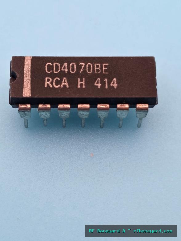 RCA CD4070BE Quad 2-Input XOR CMOS Logic IC DIP-14 Vintage 1 Piece