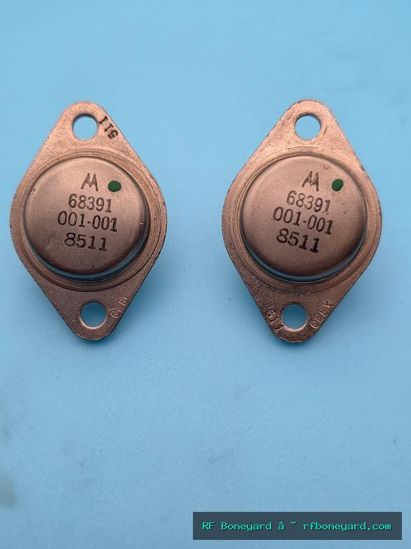 Motorola 68391 NPN Silicon Power Transistors TO-3 Metal Can Bench Tested 2-Piece Lot