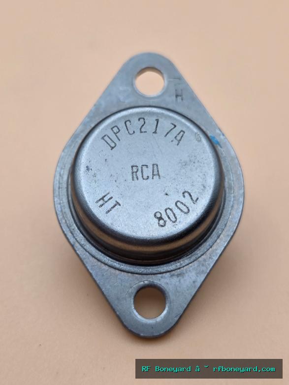 RCA DPC217A Vintage TO-3 NPN Silicon Power Transistor Bench Tested