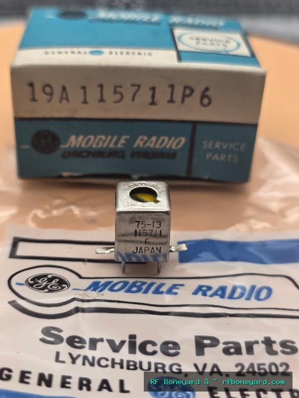 General Electric 19A115711P6 455 kHz Adjustable IF Transformer NOS